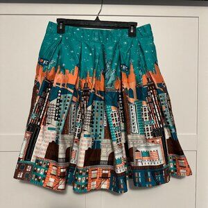 Women's Large Grace Karin Skirt Pleat Broadway New York Radio City NYC Radio Cit